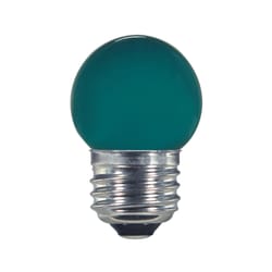 Satco S11 E26 (Medium) LED Bulb Green 15 Watt Equivalence 1 pk