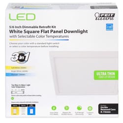 Feit LED Retrofits 1.1 in. H X 7.5 in. W X 1.3 in. L Frost White LED Flat Panel Light Fixture