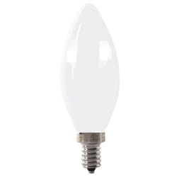 Feit Enhance Blunt Tip E12 (Candelabra) Filament LED Bulb Daylight 60 Watt Equivalence 2 pk
