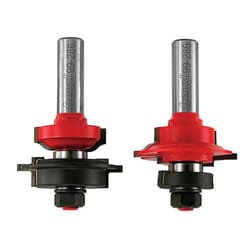 Freud 2 in. D X 2 in. X 3-1/8 in. L Glass Panel Cabinet Door Router Bit Set 2 pc