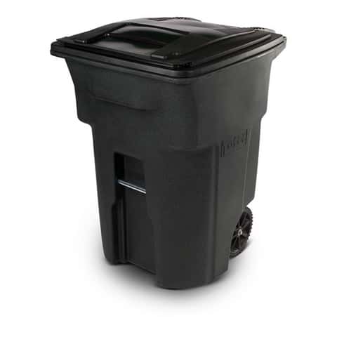 Home Logic 13-Gallon Black Plastic Trash Can with Lid at