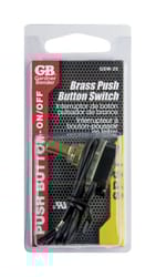 Gardner Bender 6 amps Single Pole Push Button Switch Brass 1 pk