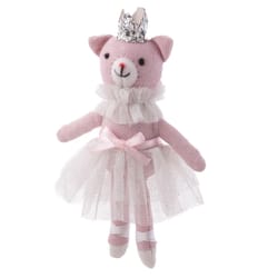 Stephen Joseph Pink Cat Ornament 6.88 in.