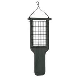 Backyard Essentials Woodpecker Wood Tail-Prop Suet Bird Feeder