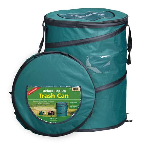 30 Gallon Outdoor Camping Portable Rubbish Bin With Handles Folding Pop-Up  Collapsible Trash Can 