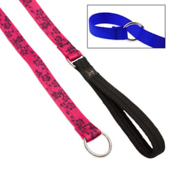 LupinePet Original Designs Multicolor Plum Blossom Nylon Dog Training Leash