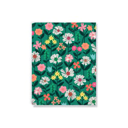 Denik 9 in. W X 7 in. L Sewn Bound Multicolored Green Cosmos Notebook