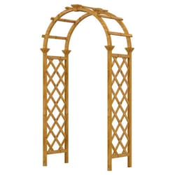 Vita Collingwood 81.3 in. H Gold Cedar Garden Arbor