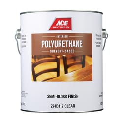Ace Semi-Gloss Clear Solvent-Based Polyurethane Wood Finish 1 gal