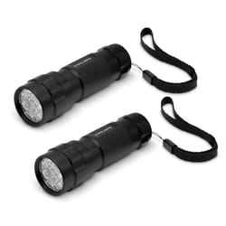 Cyclops 80 lm Black LED Flashlight AAA Battery