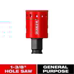 Diablo 1-3/8 in. Diamond Grit 5.52 in. L X 1/4 in. D Hole Saw