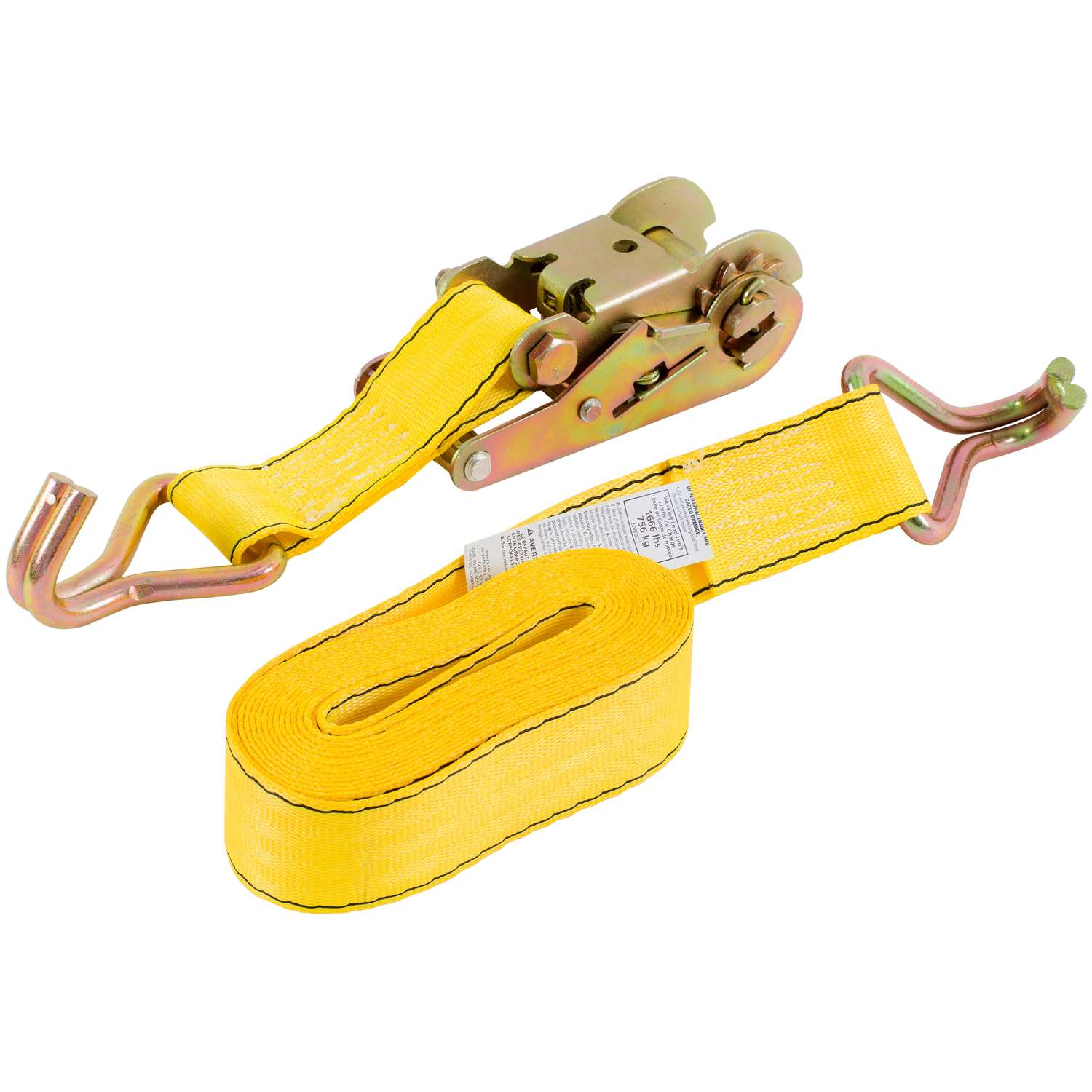 Keeper 1.75 in. W x 15 ft. L Yellow Tie Down w/Ratchet 1666 lb. 1 pk