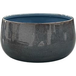 Robert Allen 5 in. D Steel Mini Bellaw Bowl Planter Stormy Sky