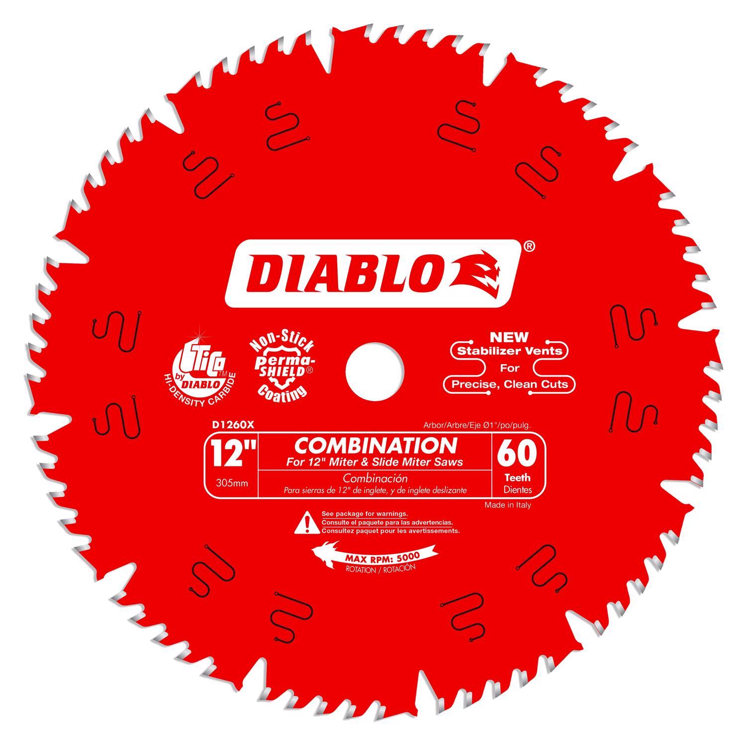 Diablo 12 in. D X 1 in. TiCo Hi-Density Carbide Circular Saw Blade 60 teeth 1 pk Sansujyuku sansujyuku.com