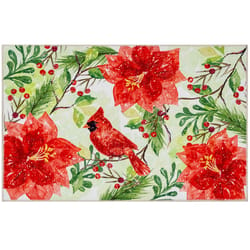 Olivia's Home 22 in. W X 32 in. L Multi-Color Crimson Cardinal Polyester Accent Rug