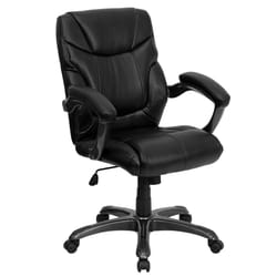 Flash Furniture Black Leather Office Chair