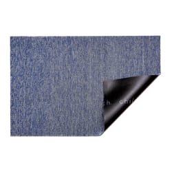 Chilewich 36 in. W X 60 in. L Cornflower Heathered Vinyl Floor Mat