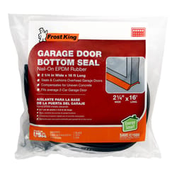 Frost King 2-1/4 in. W X 16 ft. L Rubber Garage Door Bottom Kit