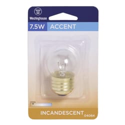 Westinghouse 7.5 W S11 Specialty Incandescent Bulb E26 (Medium) White 1 pk