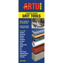 ARTU 6 in. L X 1/2 in. W Tungsten Carbide Bastard Cut File 1 pc