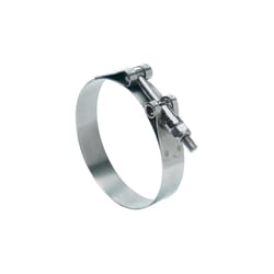 Ideal 1-5/8 in. 1-7/8 in. 163 Silver Hose Clamp With Tongue Bridge Stainless Steel Band T-Bolt