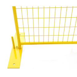 Perimeter Patrol 6.75 in. H X 23.5 in. L Steel Barrier Fence Yellow