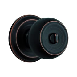 Brinks Push Pull Rotate Stafford Oil Rubbed Bronze Entry Knob KW1 1.75 in.