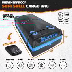 Mockins Black zipper Roof Cargo Bag 1 pk