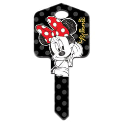 HILLMAN Disney Minnie Mouse House Key Blank 66/97 KW1/KW10 Single For Kwikset and Titan Locks