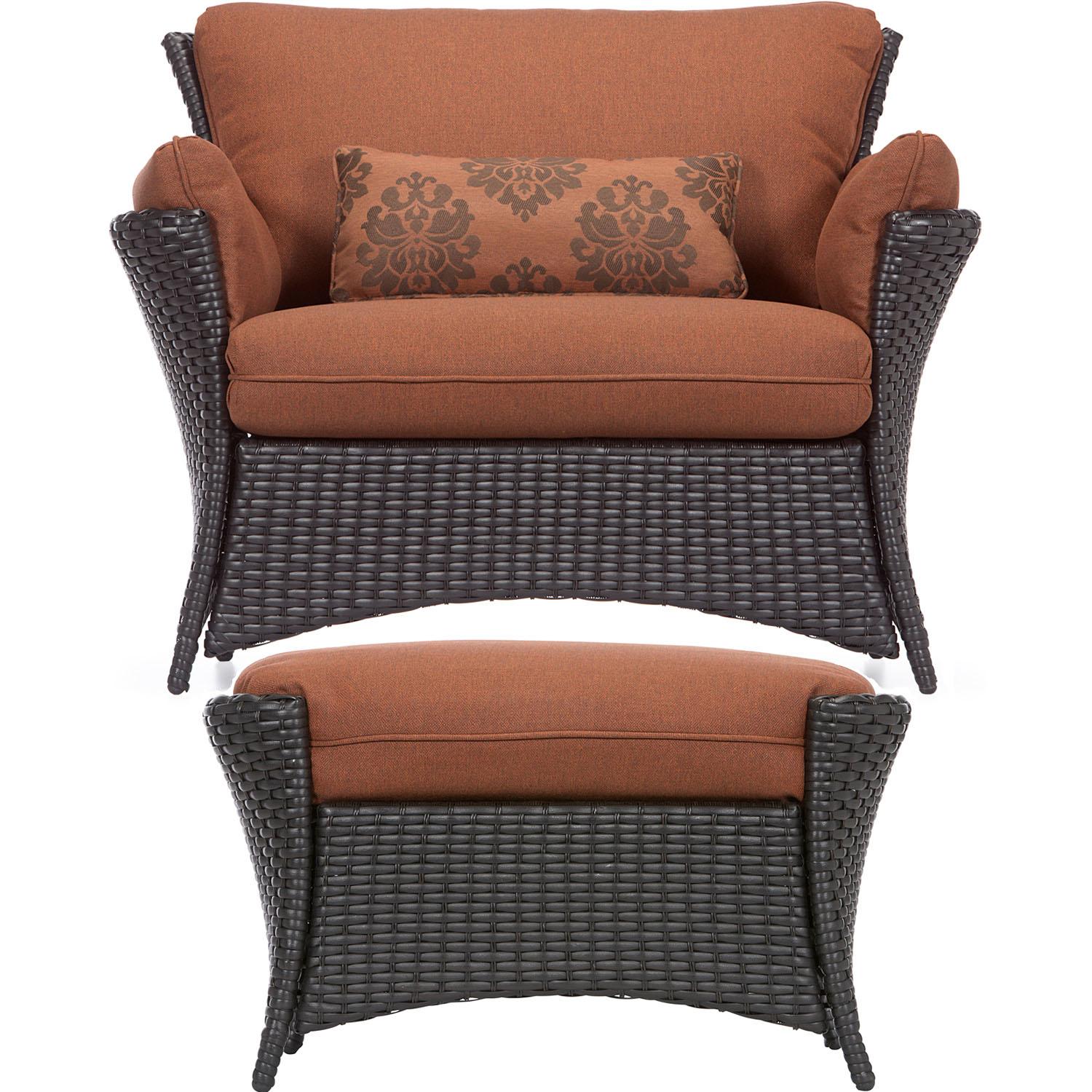 Photos - Garden Furniture Hanover Strathmere Allure 2 pc Espresso Steel Transitional Deep Seating Se 