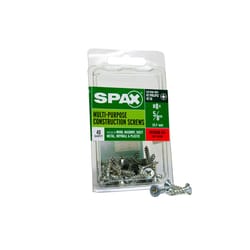 SPAX Multi-Material No. 8 Label X 5/8 in. L Unidrive Flat Head Serrated Construction Screws