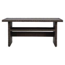 Signature Design by Ashley Brook Ranch Brown Rectangular Aluminum Casual Dining Table