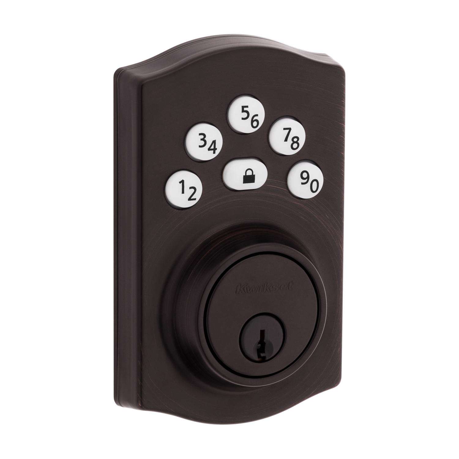 Kwikset Powerbolt Venetian Bronze Zinc Electronic Deadbolt - Ace Hardware