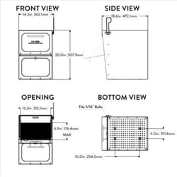 Architectural Mailboxes Oasis Classic Galvanized Steel Post Mount Graphite Bronze Mailbox