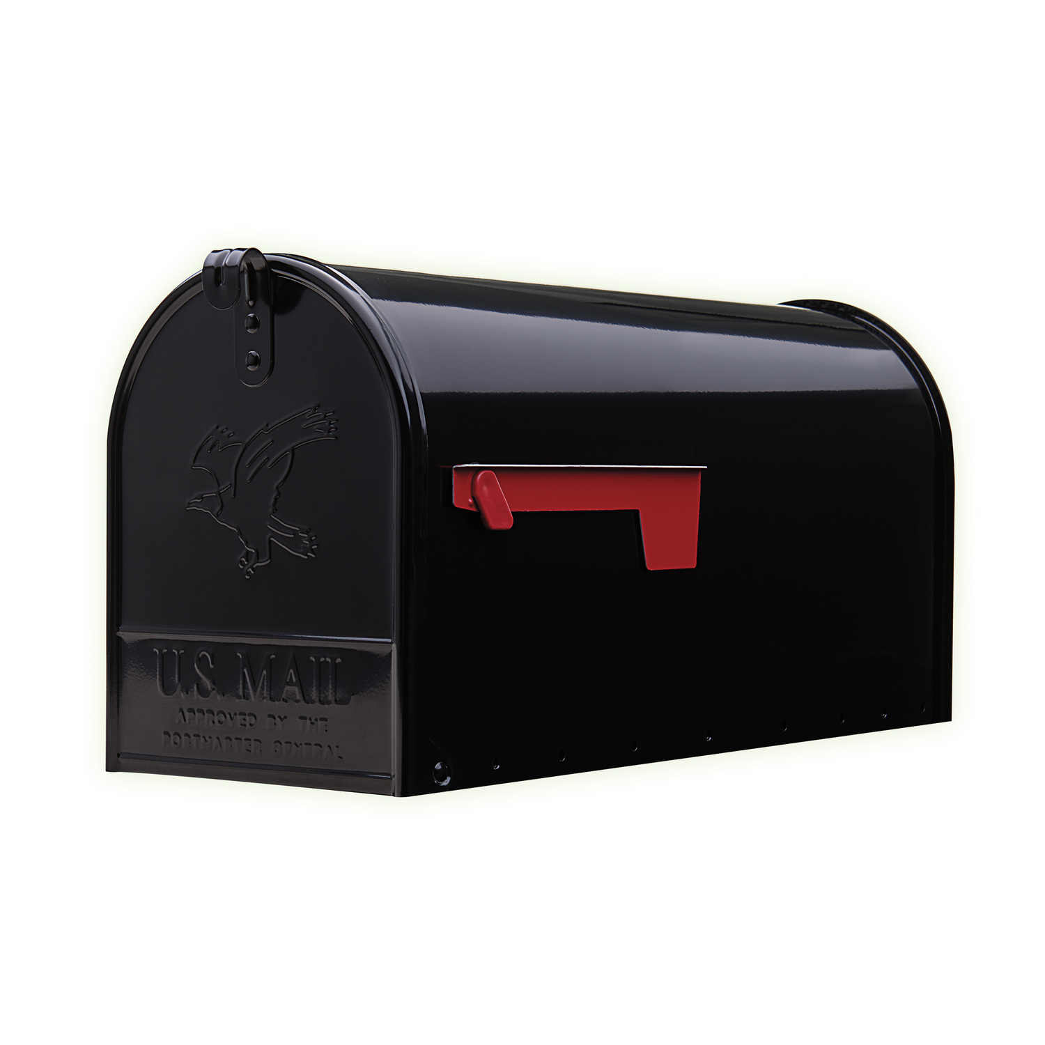 Gibraltar Mailboxes Elite Classic Galvanized Steel Post Mount Black ...