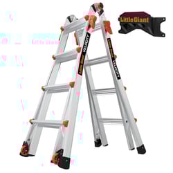 Little Giant  17 ft. H Aluminum  Extension Ladder  Type IA  300 lb. 