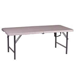 Stansport Black/White Camp Table 29 in. H X 24 in. W X 48 in. L 1 pk