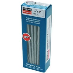 Simpson Strong-Tie Strong-Drive No. 3 Sizes X 5 in. L Star Hex Head Structural Screws 1.5 lb 25 pk