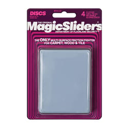 Magic Sliders Gray Nylon/Plastic Sliding Discs 4 pk