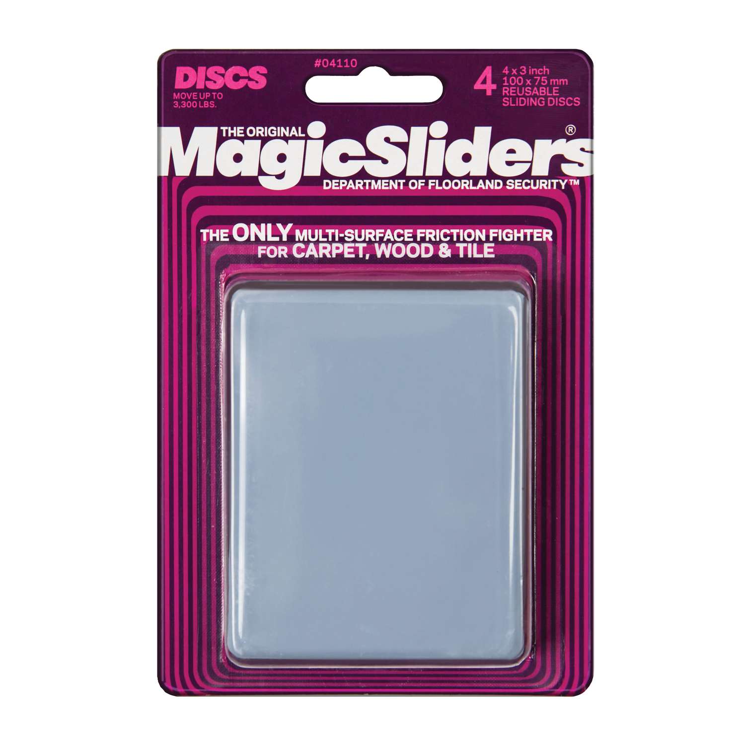 Magic Sliders Gray Nylon/Plastic Sliding Discs 4 pk - Ace Hardware