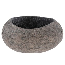 Karma Gifts 3.94 in. H X 7.8 in. W X 6.7 in. D Stone Planter Natural