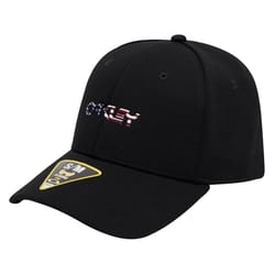 Oakley 6 Panel Stretch Hat Black/Flag S/M