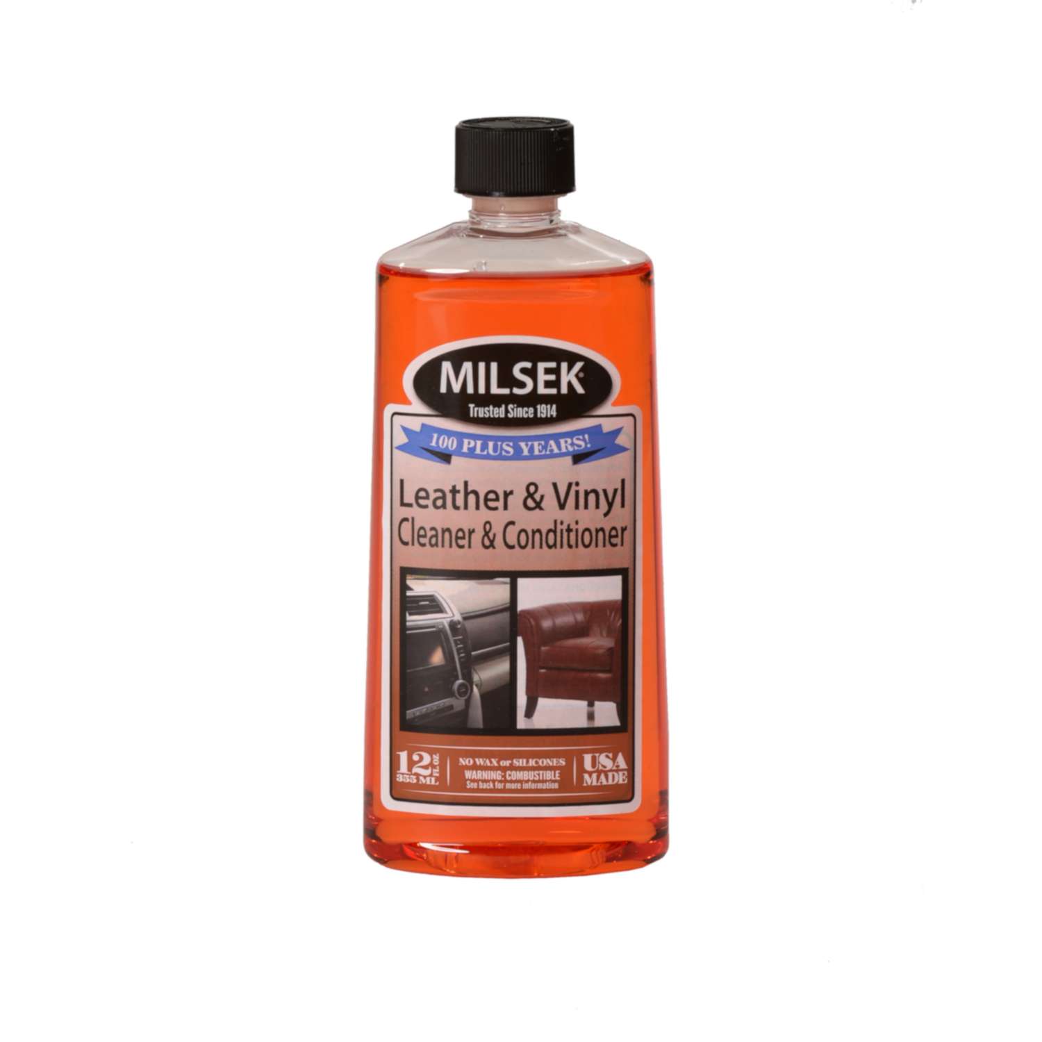 Milsek Mandarin Orange Scent Leather Cleaner And Conditioner 12 oz