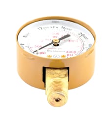 Forney 5.75 in. L X 3.88 in. W Oxygen Gauge Brass 1 pk