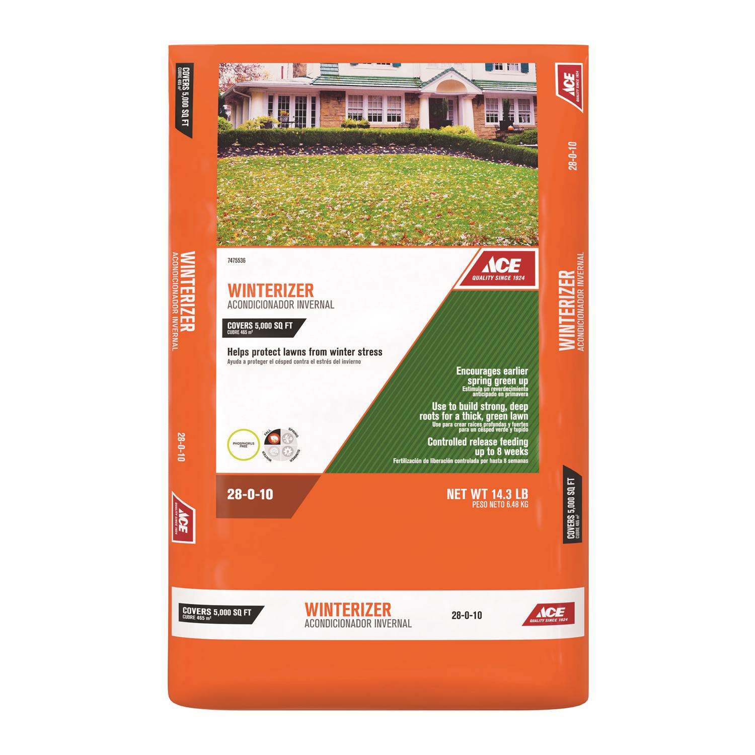 Ace Winterizer All-purpose Lawn Fertilizer For All Grasses 5000 Sq Ft 