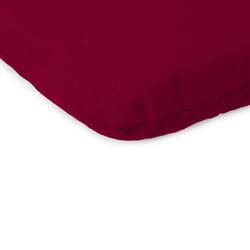 Jordan Manufacturing Red Polyester Seat Cushion 3 in. H X 15 in. W X 18 in. L