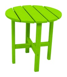 Ivy Terrace Classics Green Round PolyWood Contemporary Side Table