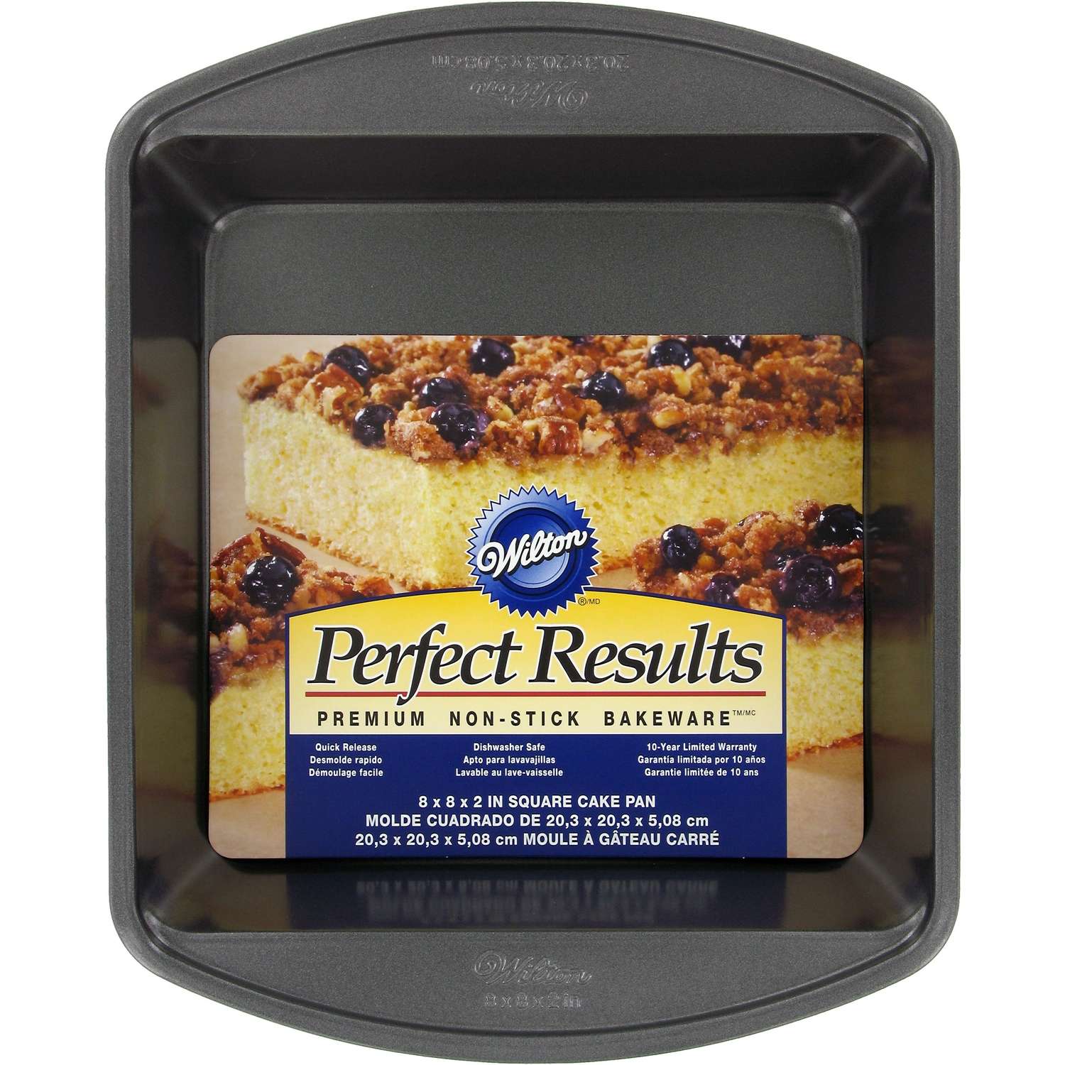 Wilton Premium 8 in. W X 8 in. L Square Cake Pan Gray 1 pk Ace Hardware