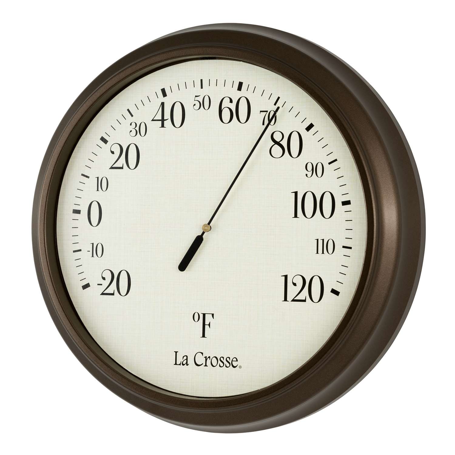 La Crosse Technology Dial Thermometer Plastic Brown 6.5 in. Ace Hardware