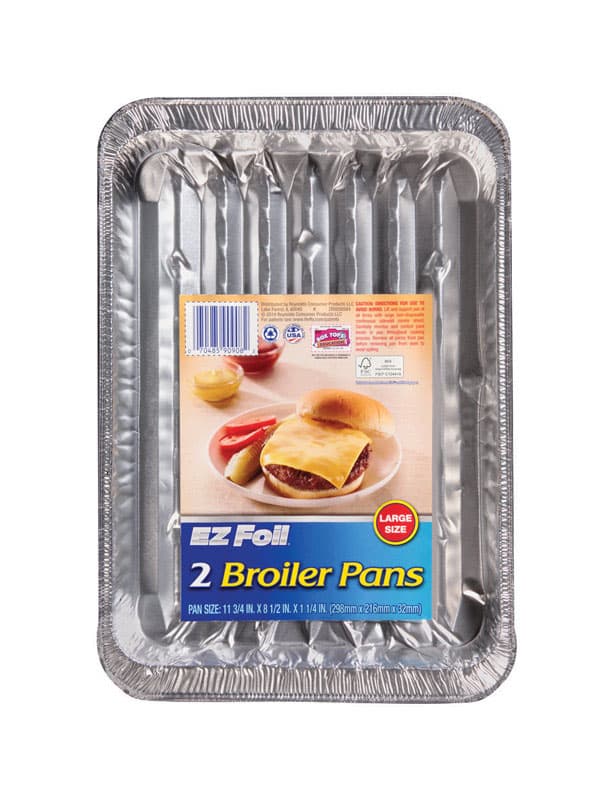 UPC 070485909082 product image for Hefty EZ Foil 8-1/2 in. W x 11-3/4 in. L Super Broiler Pan Silver | upcitemdb.com